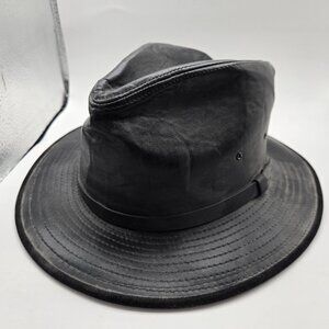Byrnes & Baker Genuine Leather hat Medium